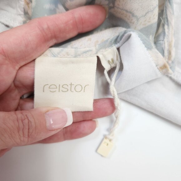 Reistor True Wrap Dress with Pockets Lined Floral Midi Dress Women's M - Picture 12 of 14